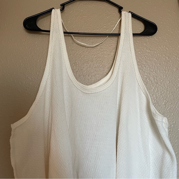 NWOT - FREE PEOPLE - WE THE FREE - Cactus Milk White - Asymmetric Tank Top - Picture 6 of 15